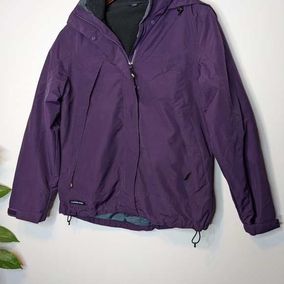 Lands' End Purple Small 6-8 Winter Coat Removable Lining Insulated WARM - Picture 2 of 9